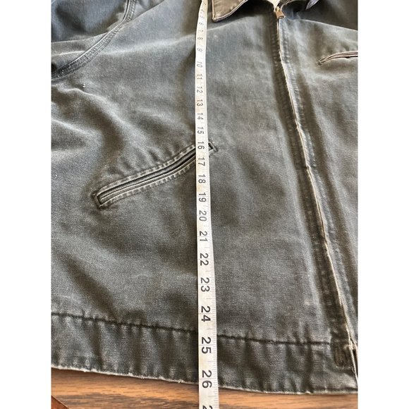 Carhartt Detroit gray green zip front coat jacket size XL - Picture 11 of 12